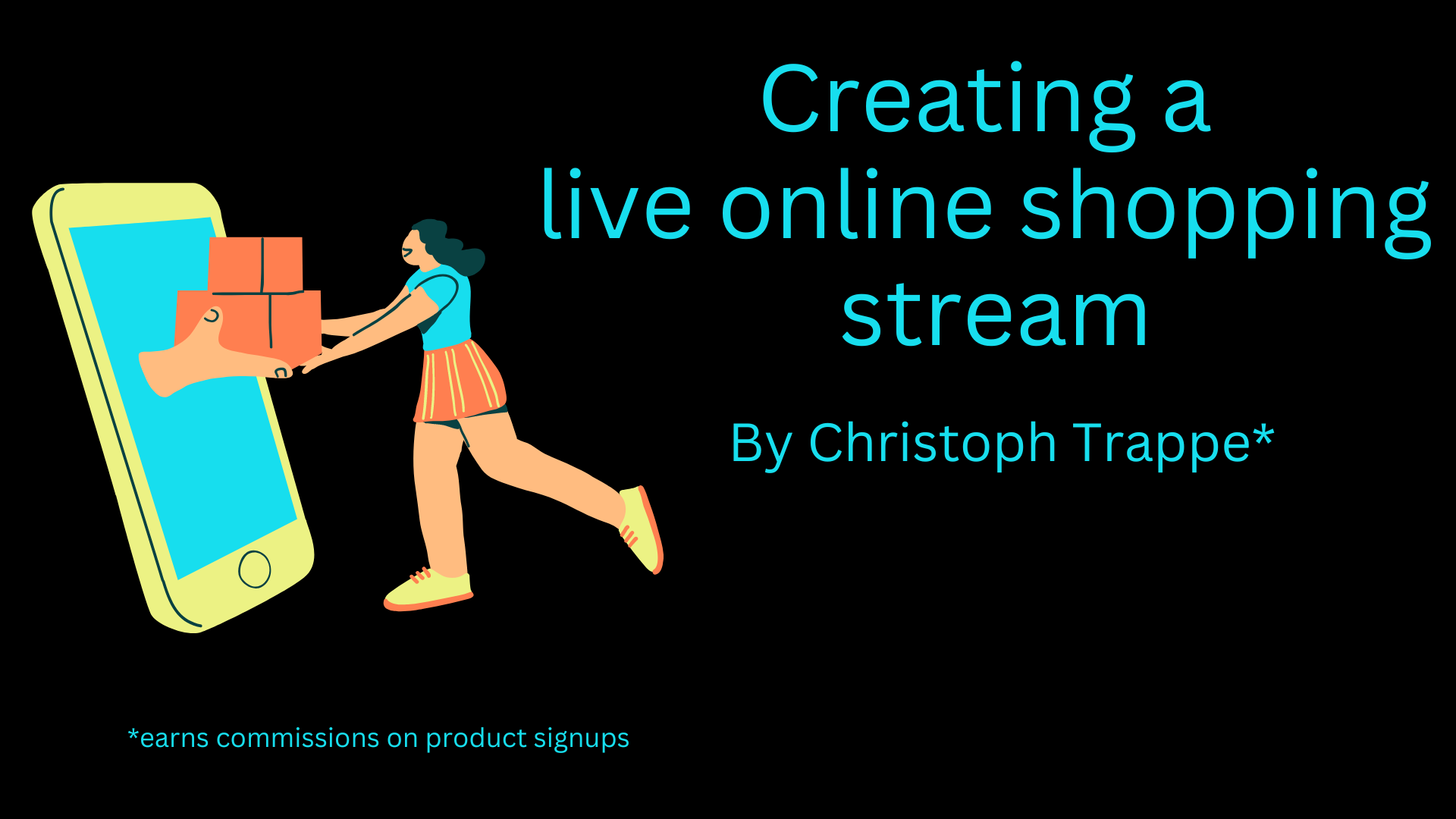 How to set up a live online shopping stream